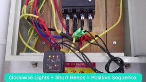 ETCR1000C Non-Contact Phase Sequence Tester, Phase Rotation Meter, AC 70-1000V, Wire Diameter 0.06-0.6inch