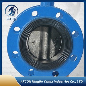 [Hot Item] Manual Double Flanged Type Butterfly Valve Manual Lever Handle