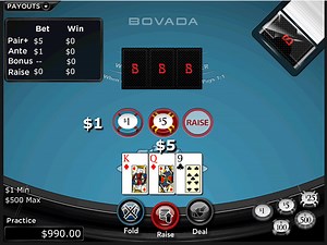 Online 3 Card Poker Practice