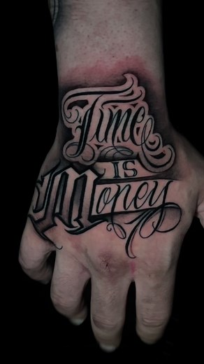 Time is Money #houstontattooartist #houstontx #tattooartist #tattooideas #handtattoo