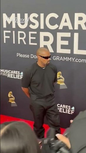 #KanyeWest & #BiancaCensori Make a Statement at the 2025 #Grammys #RedCarpet #shorts