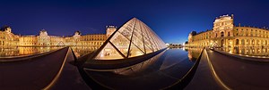 Louvre Pyramid at Night 360 Panorama | 360Cities