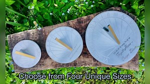 25 Year Sundial - Engraved & Calibrated 25th for Husband - 25th Wedding for Couple - 25 Year for Wife