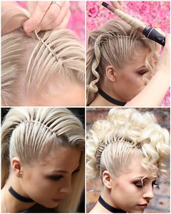 Twist vs. side mohawk hairstyles 🤩 | Makeup Kimi