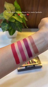 17M views · 10K reactions | Achieve matte-perfection with RENEE Very Matte Lipstick combo. ✅ High color payoff with matte finish ✅ Enriched with Hyaluronic acid ✅ Long-lasting & comfortable | RenéeCosmetics | Facebook