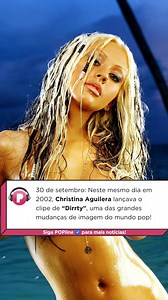 30K views · 238 reactions | Em um 30 de setembro do ano de 2002, quem ligava na MTV gringa via pela primeira vez o clipe de “Stripped”, da Christina da Aguilera. Ela chocou! Depois da era clean do álbum debut, ela colocou roupas ousadas e apostou no suor e no contato pele com pele em um clipe ousado e super sensual! O resultado? Marcou história e é lembrada até hoje! | POPline | Facebook
