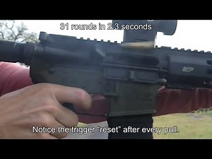 Rare Breed FRT-15 Trigger Full Speed + Slow-Mo of Resets