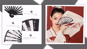 Toys Decor Small Fan Diy Mini Fan Mini Fan Props Miniature Folding Fans Hand Fans Mini Fan Toy Mini Fan Crafts Miniature Fan Prop Small Hand Fan Tiny Handheld Fan Doll Hanfu, 13.5X8X1.5CM