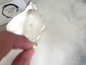 Gold and Pearl Oyster Shell Ring Boxes: UK Coastal Shell Proposal Box, Personalisation Available - Etsy