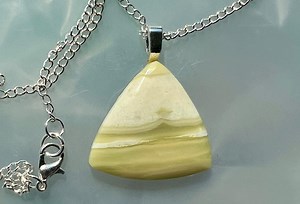 Serpentine Triangle Pendant Necklace - Etsy