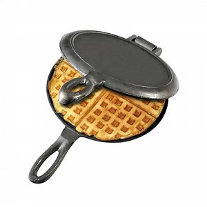 [Hot Item] Double Side Cast Iron Waffle Pan Pie Iron Waffle Maker Perfect for Grill Oven or Fire Pit