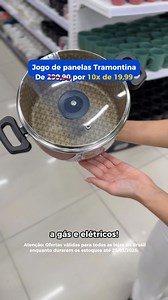 66 reactions | JOGO DE PANELAS POR 10x DE 19,99? Jogo de panelas...