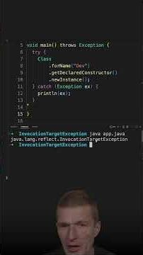What Is an InvocationTargetException? #java #shorts #coding #airhacks