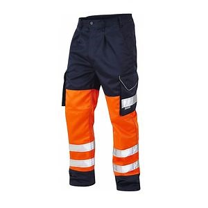 [Hot Item] Heavy Duty Mens Hi Vis Kneepad Trousers Fluorescence Cargo Pant with Reflective Tapes