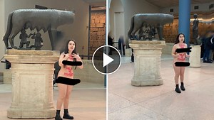 Roma, Maria Sofia Federico nuda ai Musei Capitolini: video | LA7