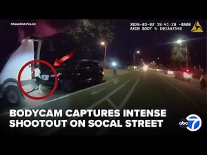Bodycam video shows intense SoCal shootout that killed suspect, seriously wounded police officer