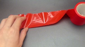 BDSM Bondage Restraints Tape Set - 2 Rolls Restraint Tape with Soft Bondage Rope for BDSM Games Adult Sex Toys Reusable Binding Sex Rope PVC Electrostatic Tape Sex Things for Couples Kinky (Red)
