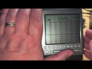 Scanning 6200 to 7000 kHz Shortwave on Degen DE 1103 SSB mode with MLA 30 loop antenna