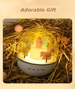 [Hot Item] LED Carousel Horse Baby Night Light with Silicone Night Light