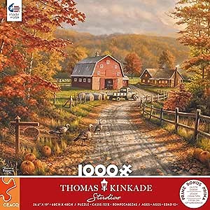 Ceaco - Thomas Kinkade - Late Afternoon at the Farm - 1000 Piece Jigsaw Puzzle