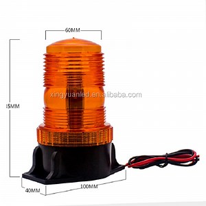 [Hot Item] ECE-R10 Amber LED Rotating Beacon Light with Safety Signal for Truck Forklift