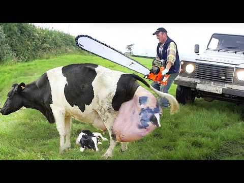 Pretty Girl John Deere X9 VOLVO Tractor Driver Machine Farm Harrow Cultivator Hay Bale Harvester