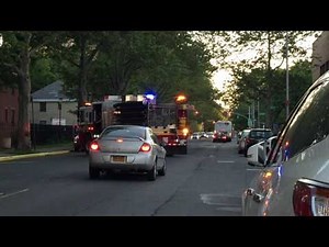 BRAND NEW FDNY KME ENGINE 96 RETURNING TO QUARTERS ON STORY AVE. IN SOUNDVIEW, THE BRONX, NYC.
