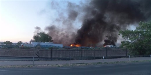 Large fire in SW Albuquerque leaves damages, closures in its wake