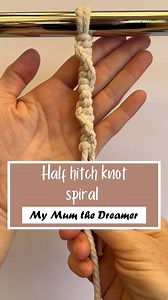6.4K views · 83 reactions | How to tie a half hitch knot spiral 1....