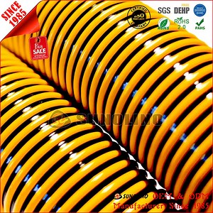 [Hot Item] Helix Corrugated Clear PVC Polyester Reinforced Suction Delivery Hose for Water Pump