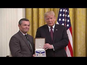 Trump honors Elvis, Babe Ruth, Staubach, Page