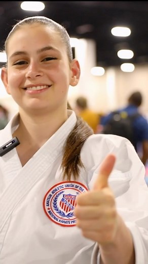 11 reactions | We stopped to chat to one of our AAU Karate athletes on why they compete in AAU and what karate means to her! #AAUKarate #WeAreAAU #karate | AAU Sports | Facebook