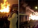 Major fire broke out at warehouse in Staples Corner in London