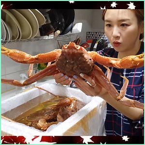 Mukbang Top Video Hamzy Yummy Eating Show HUGE Snow Crab Is Expensive But Worth it!! (ft. Crab Ramen) ! | Mukbang Top Video