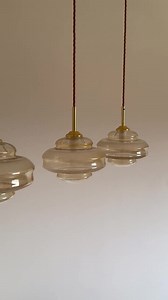 1 of 8 Vintage Glass Pendant Lamps / Mid Century Small Ceiling Lights / Kitchen Island Lamps / Yugoslavia / 1960s - Etsy