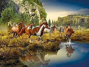 Amazon.com: Ravensburger Wild Horses Jigsaw Puzzle 1500 Piece Jigsaw Puzzle for Adults – Softclick Technology Means Pieces Fit Together Perfectly : Toys & Games
