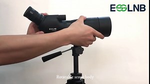 ESSLNB Spotting Scope with Tripod Phone Adapter BAK4 Waterproof Spotting Scopes for Hunting Target Shooting 20-60X with Carrying Bag