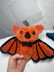 Crochet Bat Plush Toy: Jack O Lantern Bat - Etsy