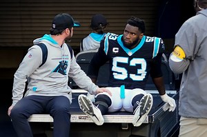 Panthers call Mac Jones ‘completely dirty’ after ankle grab that injured defender