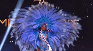 Miss Universe US Virgin Islands, Stephany Andujar in her national costume. 🇻🇮👑 #missuniverse #missuniversebritishvirginislands #missuniverse2024 #VIPageantry 🇻🇮🇻🇬👑 | Virgin Islands Pageantry