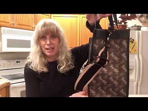 WHAT FITS INSIDE?..Coach Field Tote with Horse & Carriage Print: Requested Video
