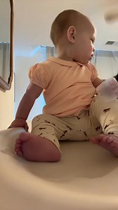 I love this age - they are little sponges and this is why routines matter so much. We’ve been brushing her teeth since she got her first one. #motherhood #mom #baby #toddler #family | House Of Keto