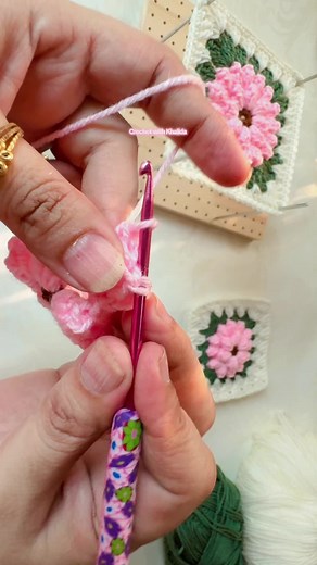 How to do popcorn stitch 💯👍💯@crochetwithkhalida #crochettiktok #tiktokviral #foryou #crochettutorial #foryoupage