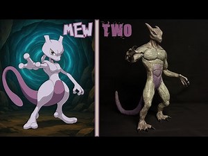 Sculpting Realistic MEWTWO [Timelapse]⚪🌑