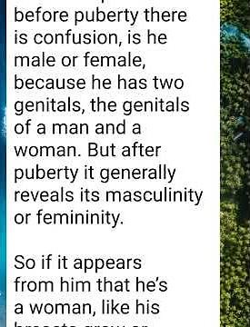 How a Hermaphrodite is to be dealt with...
