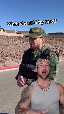 The challenge faced by a bodybuilder attempting the Gurkha warrior test