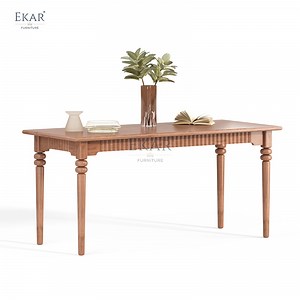 [Hot Item] Cherry Wood Dining Table and Chairs Set-Restaurant Dining Chairs