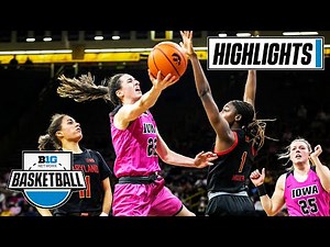 Maryland at Iowa | Extended Highlights | Big Ten Women's Basketball | Feb. 14, 2022