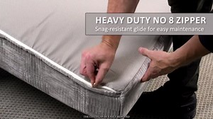 Memory Foam Futon Mattress, Foldout Couch Futon Mattress - 6x38x75 (Grey white) - Plush Faux Fur Fabric Comfortable and Heavy Duty Sofa Bed, Thick Corded Cushion for All (Frame NOT Included)