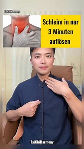 Mit nur 3 Minuten Massage kannst du Schleim effektiv auflösen und frei durchatmen. Finde den Punkt, massiere sanft und spüre die Wärme. Tägliche kleine Übungen fördern Wohlbefinden und Gesundheit. Einfach, schnell und wirkungsvoll – dein Körper wird es dir danken. Trainiere regelmäßig und genieße Leichtigkeit und Energie. #Schleimlösen #Atmung #Gesundheit #Wohlbefinden #Massage #Energie #TäglicheÜbung #Körperpflege #Vitalität #FitnessFürAlle | TaiChi Harmonyy